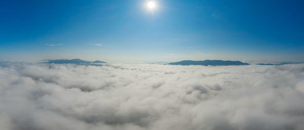 Scenic view of cloudscape against blue sky