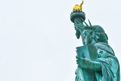 Low angle view of a statue