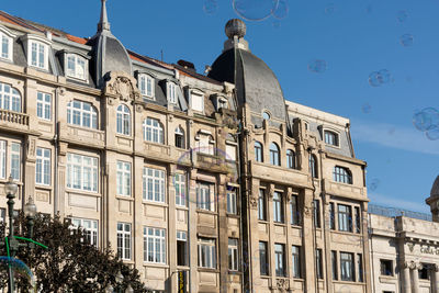 Low angle view of building against sky