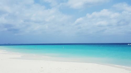 Scenic view of sea against sky