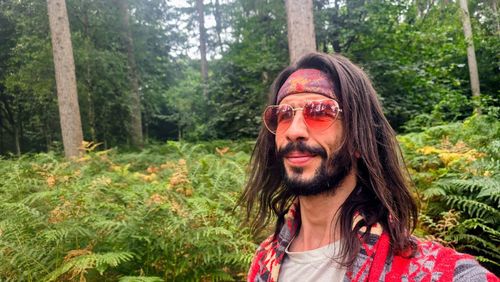 Young woman wearing hat