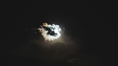 Low angle view of moon in sky