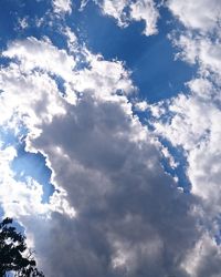 Low angle view of clouds in sky