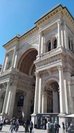 Low angle view of historical building