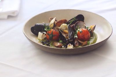 Close-up of food in plate