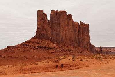 Scenic view of desert against sky