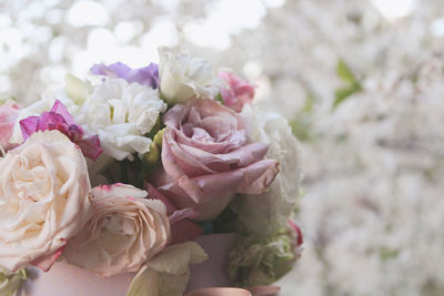 Close-up of rose bouquet