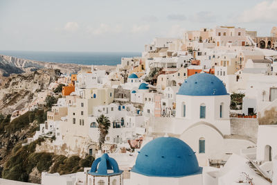 Panoramic view of buildings against sky
