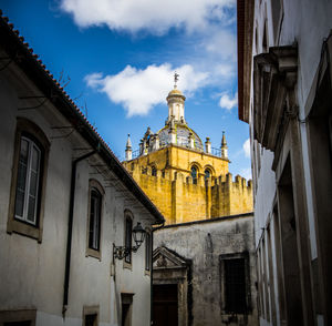 Low angle view of buildings against sky