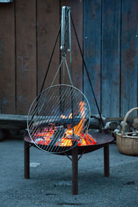 Firebowl preparation for bbq