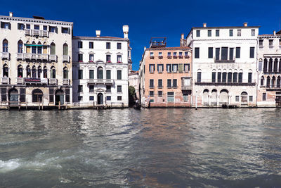 View of canal along buildings