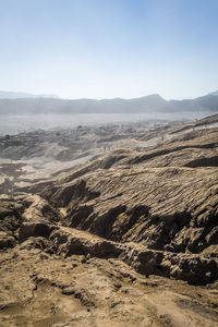 View of bromo mountain in indonesia