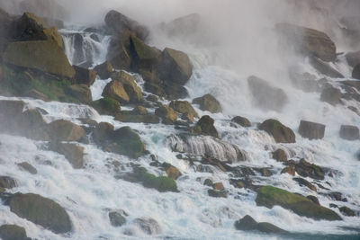 Scenic view of rocks in sea