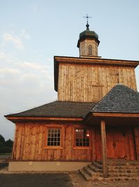 Low angle view of building against sky