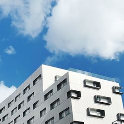 Low angle view of building against sky