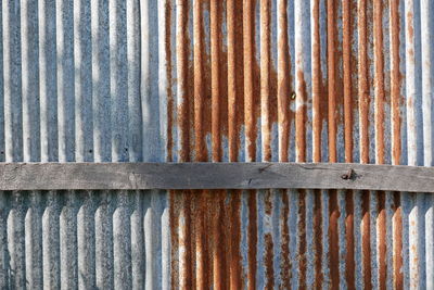 Full frame shot of rusty metal wall