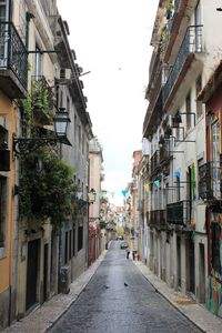 Narrow alley in city