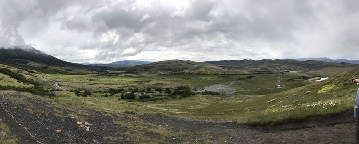 Panoramic view of landscape and mountains