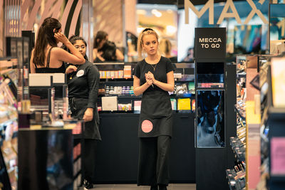 Group of people at store