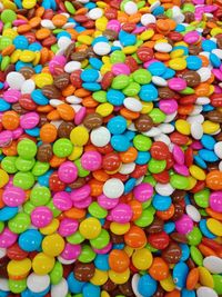 Full frame shot of multi colored candies