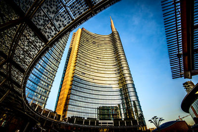 Low angle view of skyscrapers