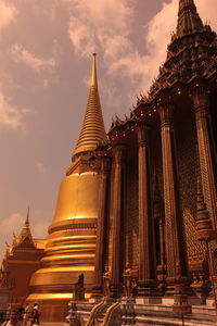 Low angle view of temple