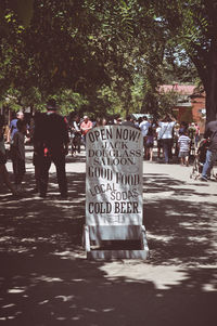 People on street