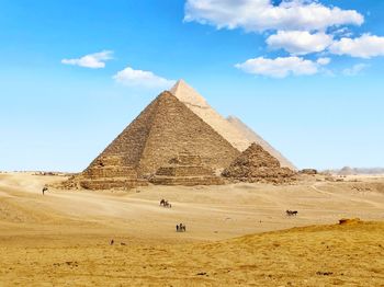 Scenic view of desert against sky