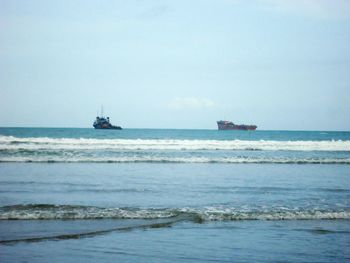 Panorama beach in indonesia