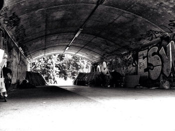 View of arched walkway