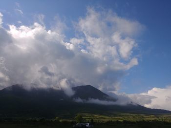 Scenic view of landscape against sky