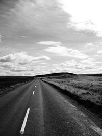 Road against sky