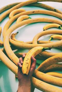 Close-up of hand holding fruit