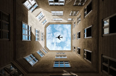 Low angle view of buildings against sky