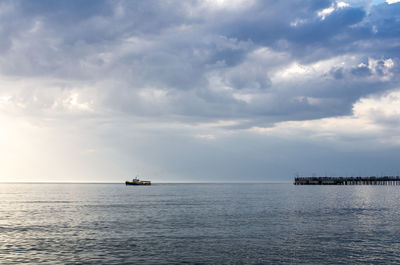 Scenic view of sea against sky