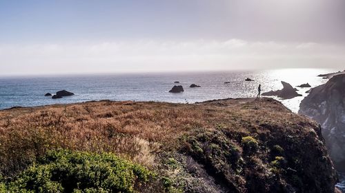 Scenic view of sea against sky