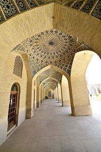 Corridor of historic building