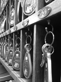 Close-up of metallic structure