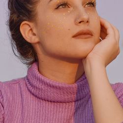 Close-up of woman looking away