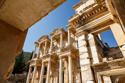 Low angle view of historical building