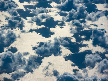 Low angle view of clouds in sky