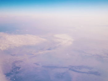 Aerial view of clouds in sky