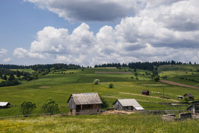 Scenic view of landscape against sky