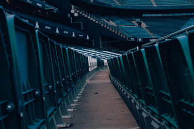 Chairs in stadium