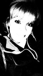 Close-up portrait of young woman