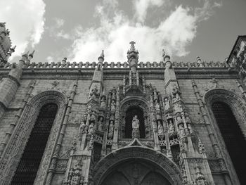 Low angle view of building against sky