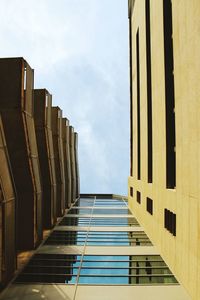 Low angle view of buildings against sky