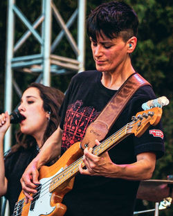 Young man playing guitar