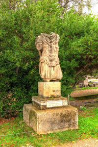 Statue against clear sky