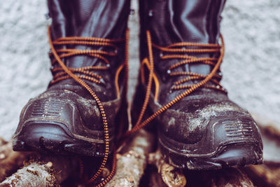 Woodcutter boots italian alps